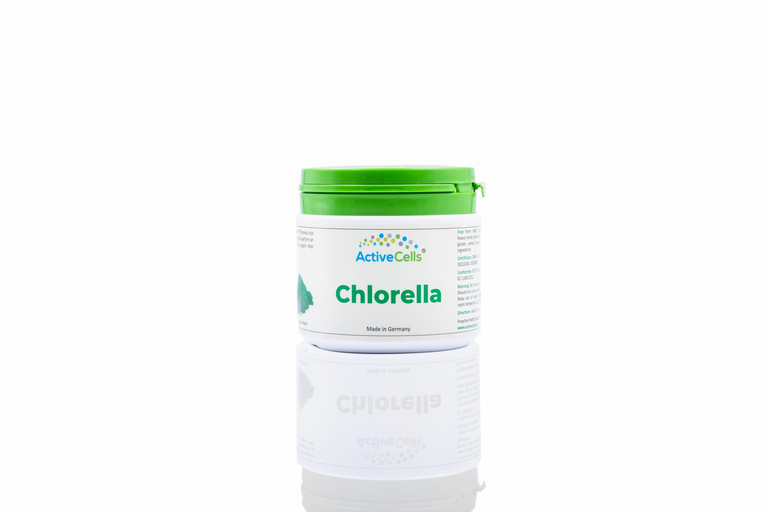 ActiveCells® Chlorella Powder 2 months 200 g German Glass-tubes Dubai UAE
